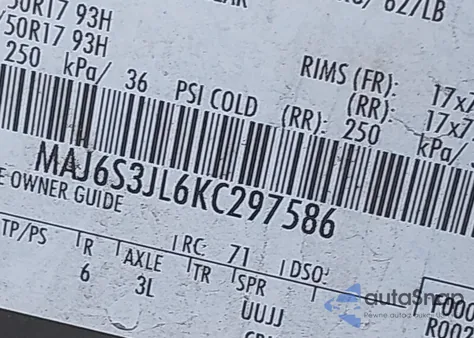 2019 Ford Ecosport Ses from USA, damaged, VIN MAJ6S3JL6KC297586